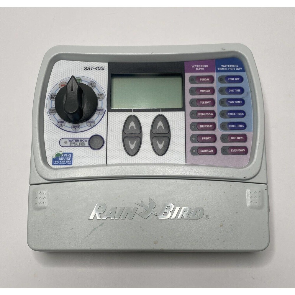 Rain Bird SST-400i 4 Zone Indoor Irrigation Timer No Power Adapter UNTESTED